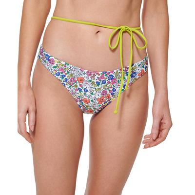 Tommy Hilfiger Women S High Leg Cheeky Bikini Bottoms Swimsuit White Size Medium - Bellso